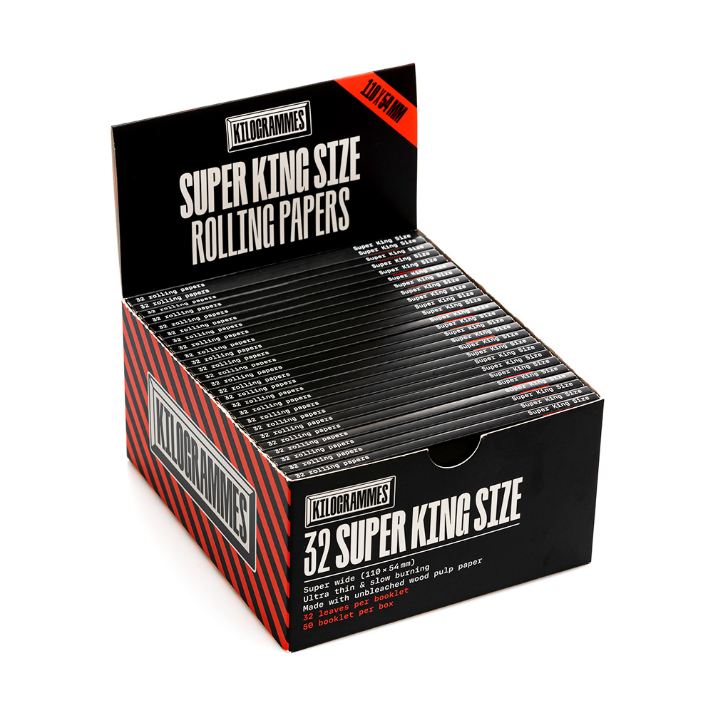 Boite de 50 paquets de feuilles Super King Size